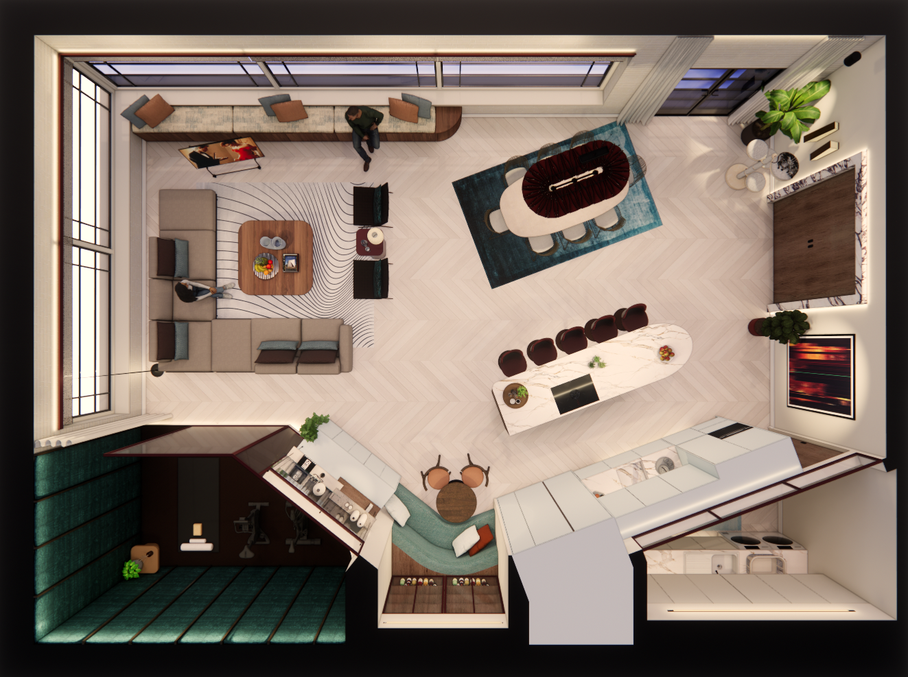 Open Plan Living – Living Space, East London